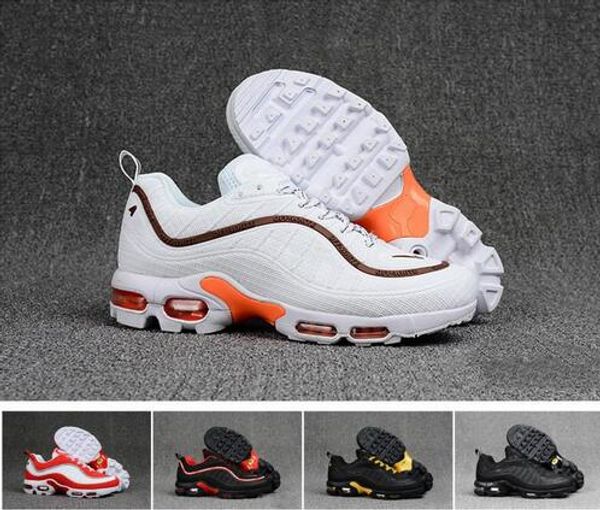 

2019 designer mens 98 TN plus Triple Black white Red yellow 98s Plus спортивная обувь кроссовки Кроссовки chaussure