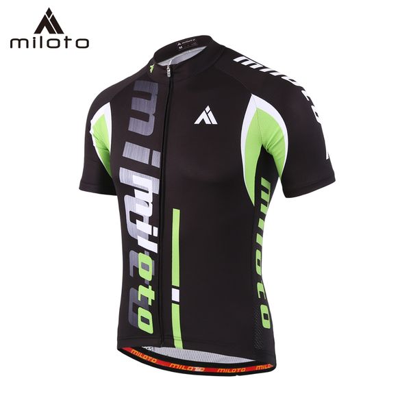 

miloto велосипеда команды задействуя джерси с коротким рукавом велоспорт велосипед одежда весна велогонки спортивная езда mtb джерси, Black;red