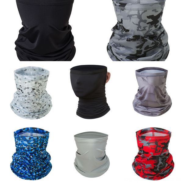 

riwnx new women scarf party scarf silk chiffon handkerchief outdoor windproof half face dust veil mask face masks, Black