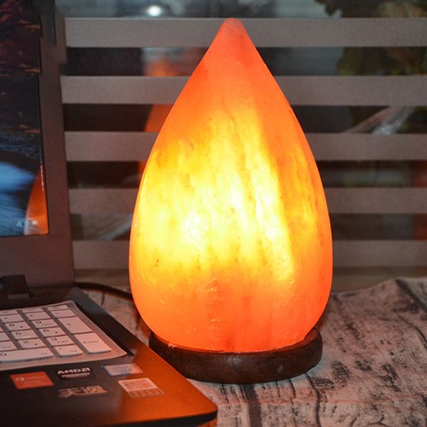 

гималайский кристалла соли лампа падения shaped анион настольная лампа night light