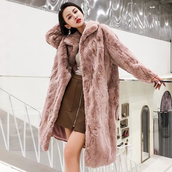 

new autumn winter real/genuine rex fur coat women winter natural rex fur coat/jackets a206, Black