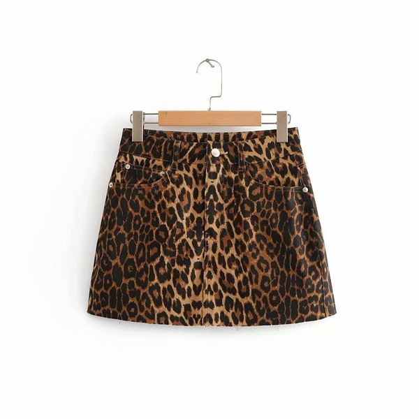 

pencil skirt skirts for women vintage leopard print faldas mujer ladies brand zipper high street short slimming mini skirts qun151, Black