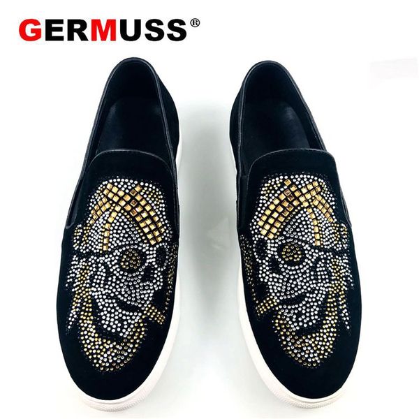 

2019 men brand new design large size 38-46 loafers fashion nightclub party leather shoes designer formal business shoes, Black