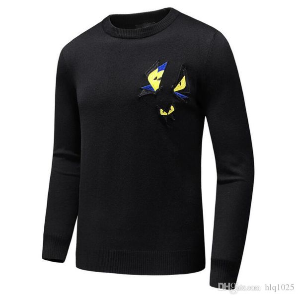 

свитера для мужчин мода с длинным рукавом смешные глаза свитера осень свободные пуловеры свитера для женщин бесплатная доставка, White;black
