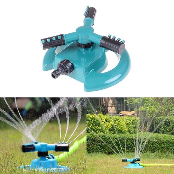 

360 degree automatic garden sprinklers watering grass lawn rotary nozzle rotating water sprinkler system garden supply drop ship