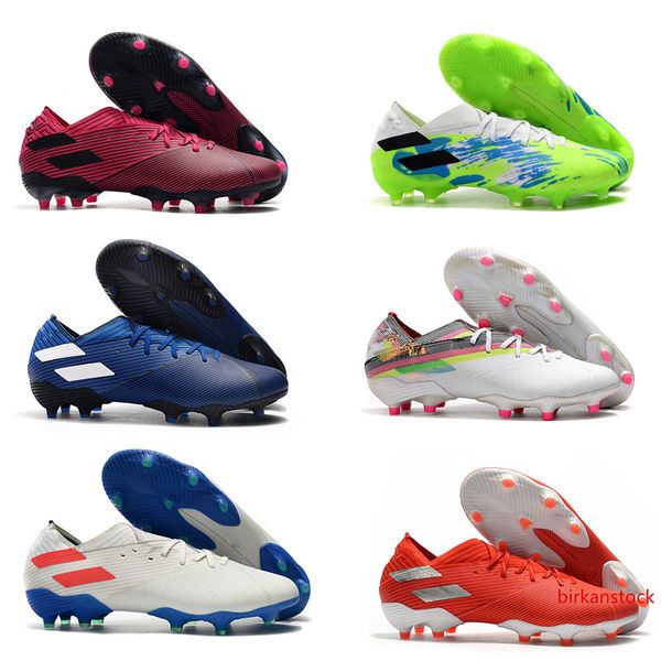 

2019 мужские футбольные бутсы nemeziz 19,1 fg бутсы футбольных messi бутсы тако де futbol us6.5-11