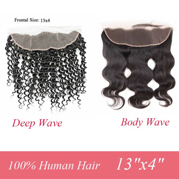 

8а бразильского virgin человеческих волос top closure уха до уха закрытия lace фронтального глубокой волны естественного цвета шнурок челове, Black;brown