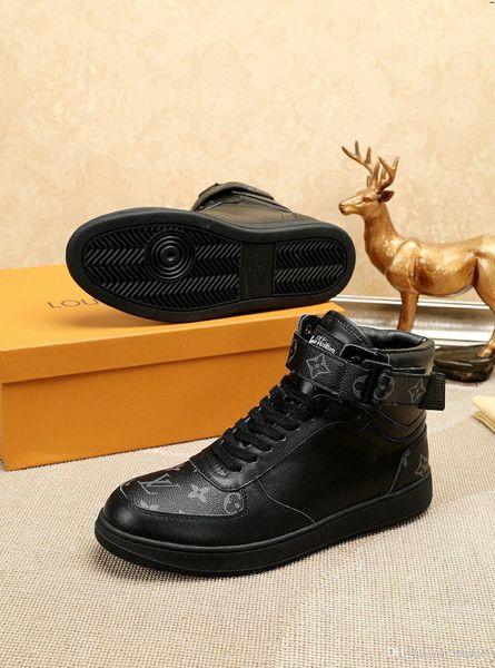 

21ss spring and autumn men's classic canvas shoes comfortable quality high shoes men new casual shoes breathable masculinas madal, Black