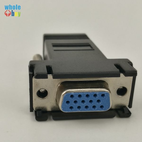 

factory price selling new vga extender female to lan cat5 cat5e rj45 ethernet female adapter drop shipping