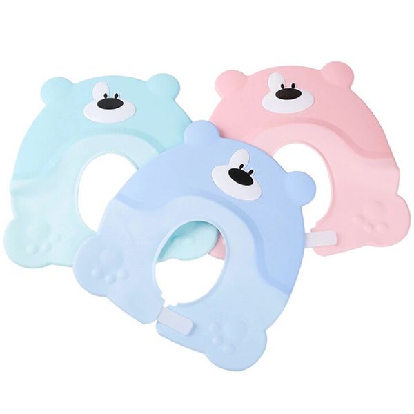 

creative adjustable baby shower hat toddler kids shampoo bathing shower hair shield direct visor caps for baby care