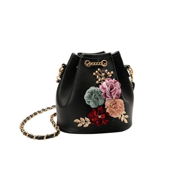 

sleeper #4005 lady flower bucket bag shoulder messenger bag for women bolsos mujer 2018 new da