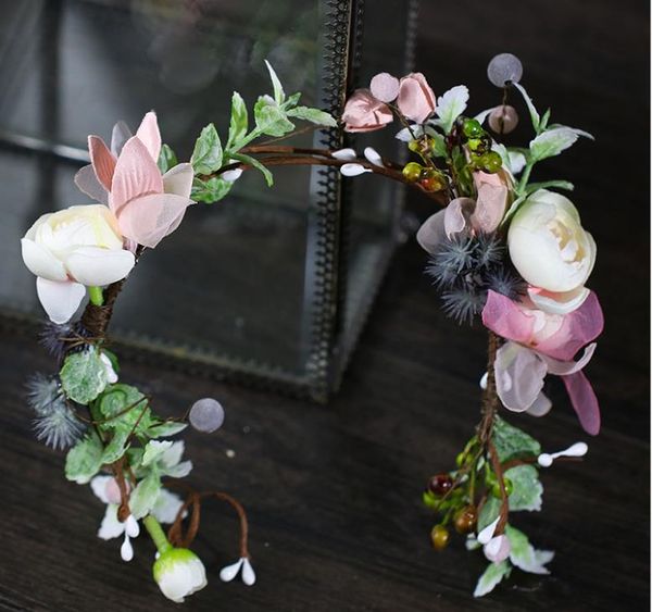 

свадебный цветок головной убор сен женский венок аксессуары свадебные украшения, Silver