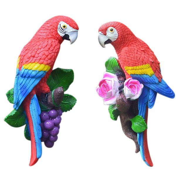 

европейский пастырское 3d stereo смола parrot гобелен птицы украшения creative главная фоновая украшения стены mural crafts