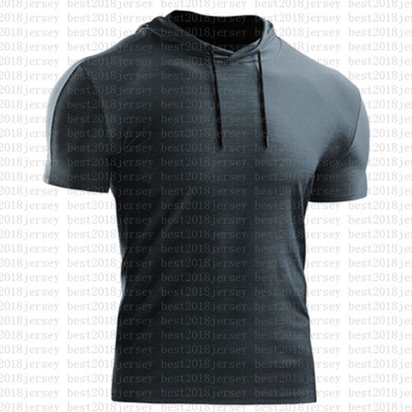 

2020 fitness suit sports men's quick drying t-shirt 147, White;black