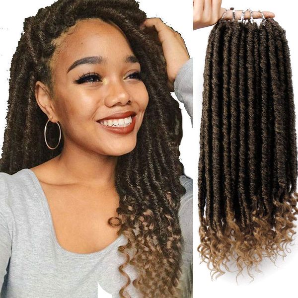 2020 Goddess Locs Crochet Hair 16 Inches Faux Locs Crochet