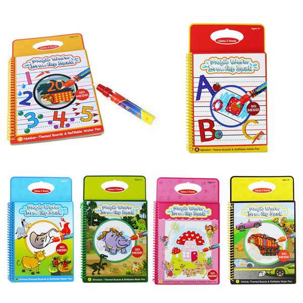 Acheter 6 Couleurs Magique Dessin De Leau Livre à Colorier Livre Griffonnage Avec Le Stylo Magique Peinture Conseil Juguetes Pour Enfants éducation