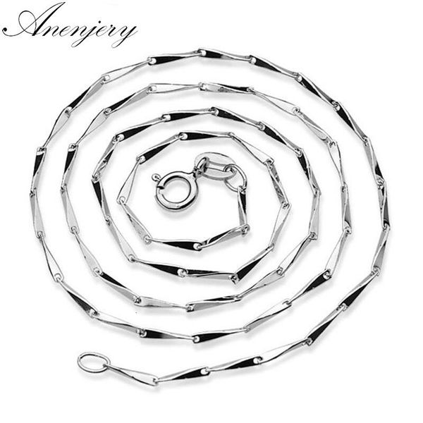 

925 sterling silver chain necklace women jewelry kolye collares (diameter )