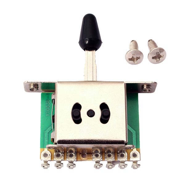 

5-Way Micro Rocker Switch With Plug Switch For ST Style Guitar Parts