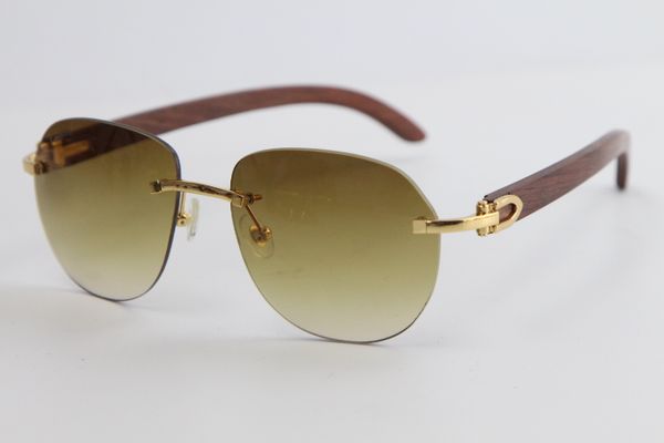 

factory wholesale rimless wood sunglasses 8300829 unique oversized shapes fanciful eyewear fashion male and female hot, White;black