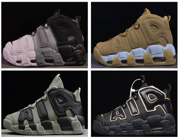 

classic pippen air more uptempo basketballs shoes casual shoes men shoes 3m scottie pippen uptempos athletic sneakers c13, Black