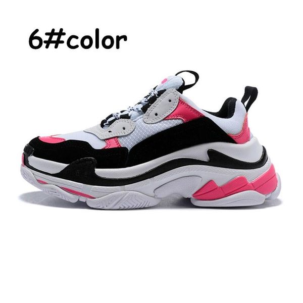 

new triple s designer shoes sneakers for men platform black white gray red pink women mens trainers fashion casual dad shoes size 36-44 c01