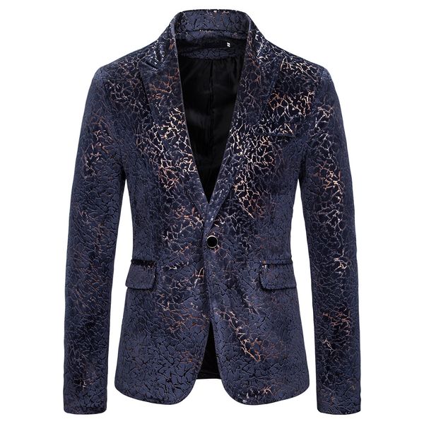 

mjartoria prom blazer shinny yarn wine red blue black contrast collar dress dinner blazer homme slim fit suit coat jacket, White;black