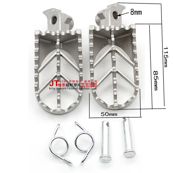 

kayo cqr off-road motorcycle accessories modified stainless steel foot pedal pegs cnc 250cc xmotos bse orion dirt pit bike pedal