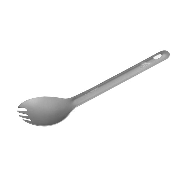 

toaks titanium spork ultralight outdoor household picnic dual-use tableware spoon 162mm 12.5g 0.4oz slv-04