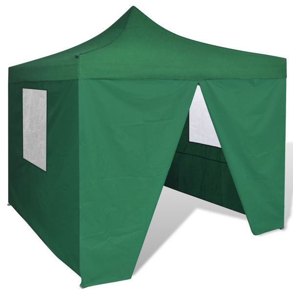 

green foldable tent 3 x 3 m with 4 walls other home garden
