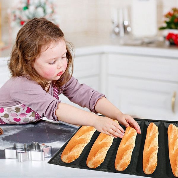 

силиконовый багет pan - антипригарное перфорированные fench хлеб паной форма, хотдог форма для выпечки лайнеров mat хлеб mold другого выпека