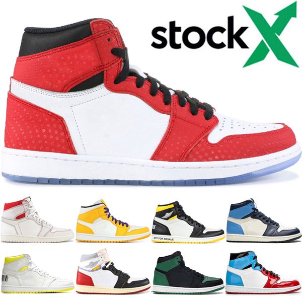 

new 1 high og spiderman fearless basketball shoes for men women 1s 3 travis scotts shadow obsidian nrg-red trainer sneakers