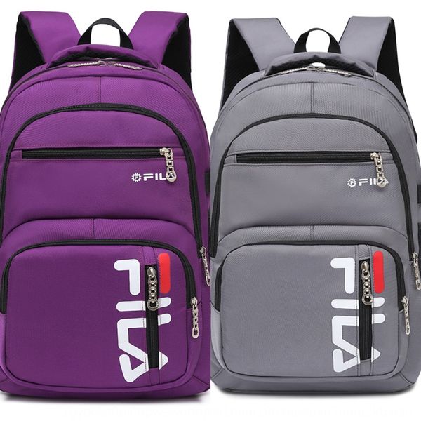 

men's and women's junior high school students backpack solid color leisure backpack gift bag