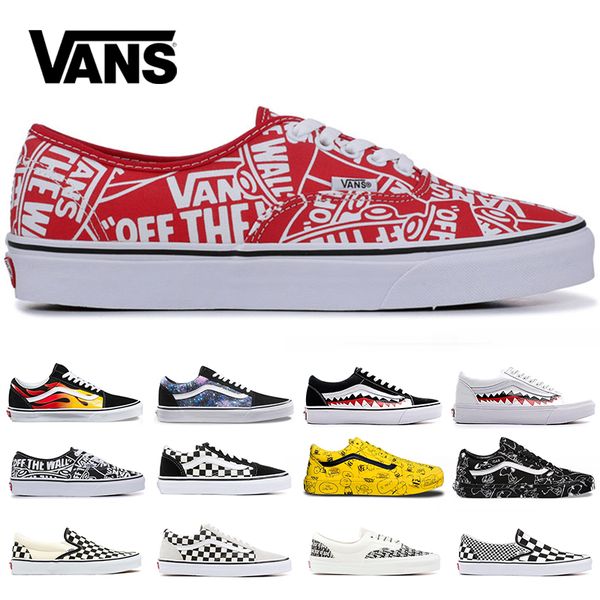 vans old school womens red