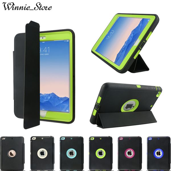 

3in1 hybrid rugged robot shockproof smart wake business case cover for ipad mini 1/2/3/4/5 air2 pro 9.7 10.2 10.5 11 12.9