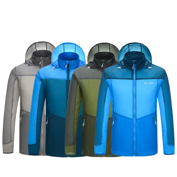 

mens summer thin section skin wear sun-protective shirts outdoor fishing hiking camping windproof jacket d507, Gray;blue