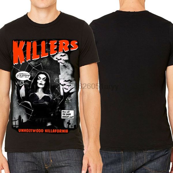 

knd vampira dying to meet you graveyard bats b movie horror mens t-shirt black, White;black