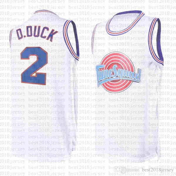 

white 2 d.duck tune squad space 2 jam bunny movie jersey michael 23 jd 22 bill murray 10 lola basketball jersey ncaa, Black