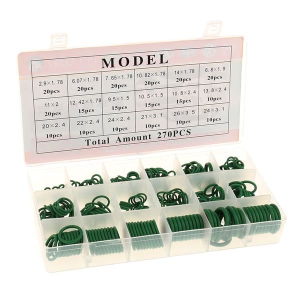 

270 pieces car air conditioning seal rubber o-rings kit