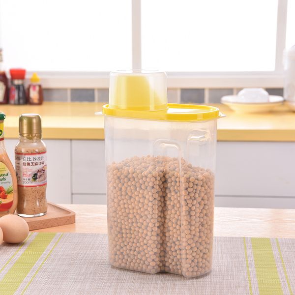 

творческая кухня 2_5l большой легко демпинг jar зерна хранения _ с мерным стаканом