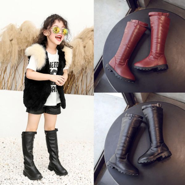 children's knee high leather boots