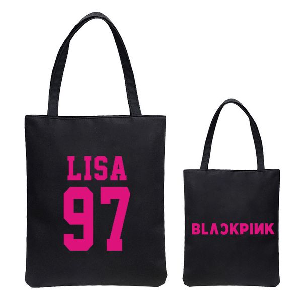 

blackpink with fund backpack will capacity canvas woman package single shoulder handbag