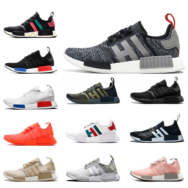 

new r1 women mens running shoes og classic thunder japan black cream beige tri-grey military green breathable run shoes trainers sneakers