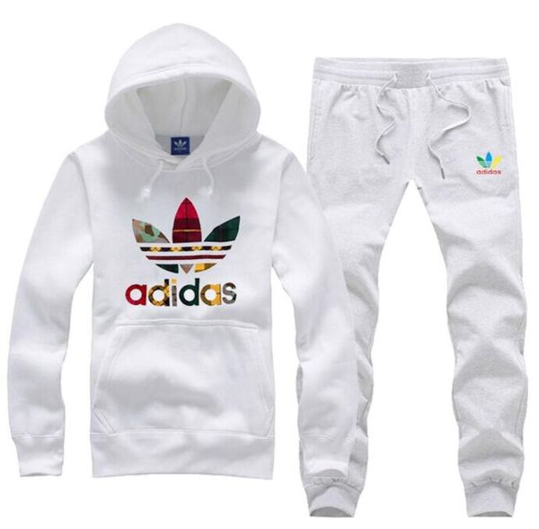 

adidas adidas дизайнерский бренд мужские наборы с капюшоном спортивный костюм трек спортивные костюмы три полосы мужской спортивный костюм м, Gray
