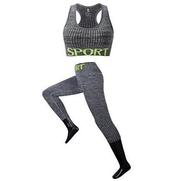 

women fashion fitness clothes set printing sports, casual striped bra pants 2-pieces standard set all seasons, White;black