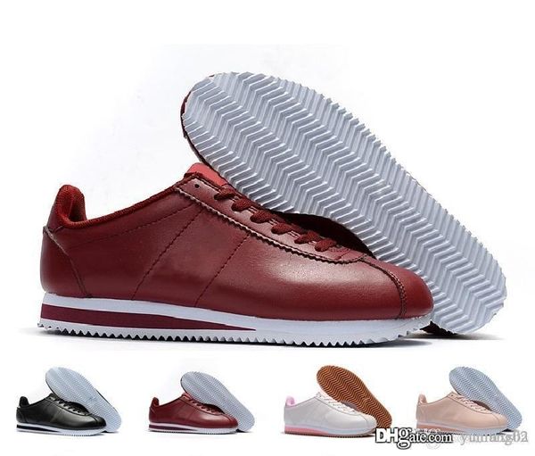 

2019 classic yin and yang men & women spring casual racer cortez shoes leisure nets shoes leather brand sneakers size 36-44, Black