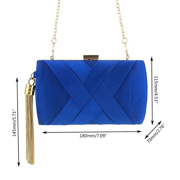 

женщины вечер сцепления сумка металл кисточкой переплетает крест ремни сумки на ремне