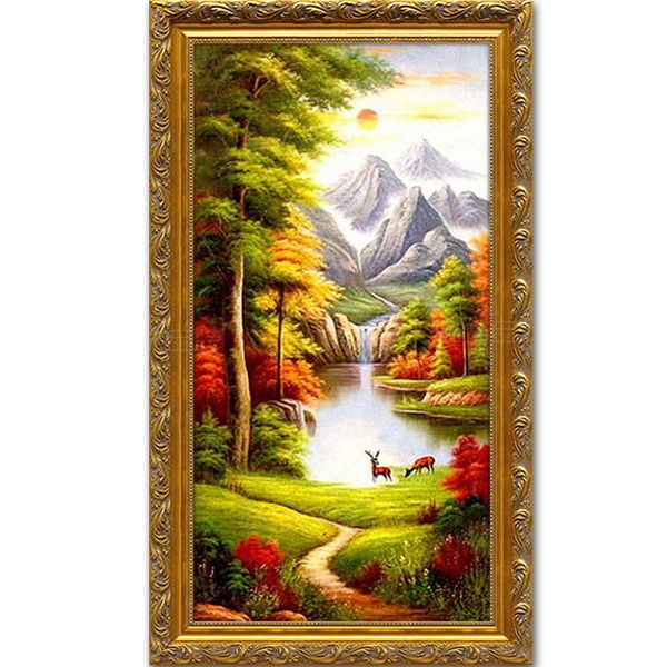 

xubx10 diy 5d diamond painting kits for adults, полная дрель вышивка краска с бриллиантом для домашнего декора стен(олень