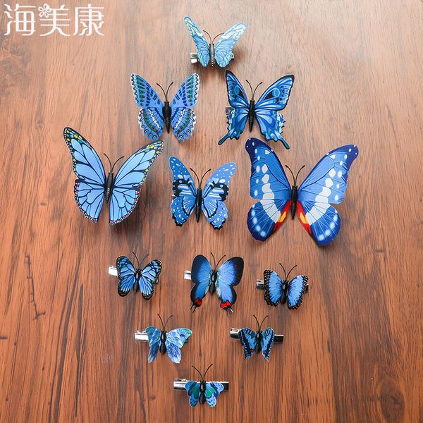 

haimeikang hair clips for women girls butterfly hairpin woodland party favor women barrette theme girls hair accessories