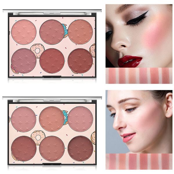 

miss rose professional palette blush contour shadow naturally brighten complexion rouge blush palette face mineral pigment