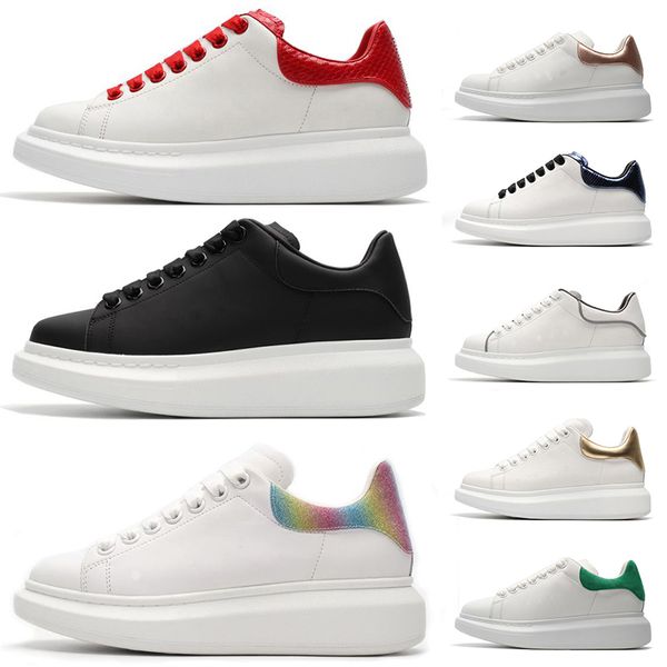 

brand casual shoes designer beautiful platform luxury original genuine leather shoes solid colors dress shoes men women chaussures 36-44, Black